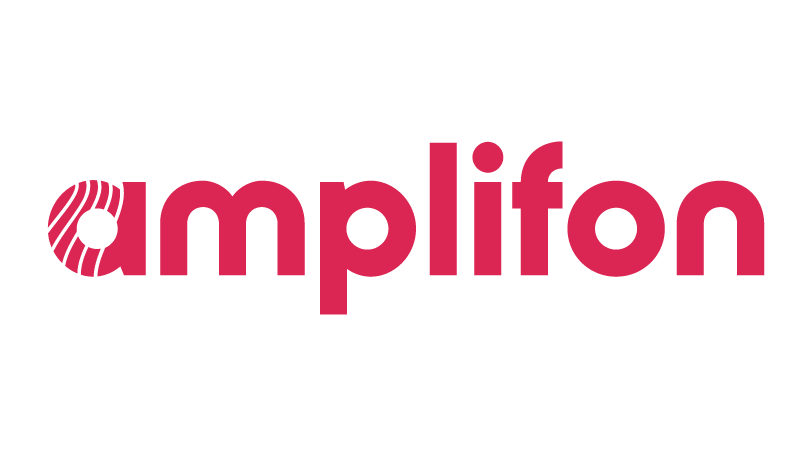 Amplifon logo on a white background.