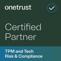 OneTrust Certified Partner - TPM and Tech Risk and Compliance badge