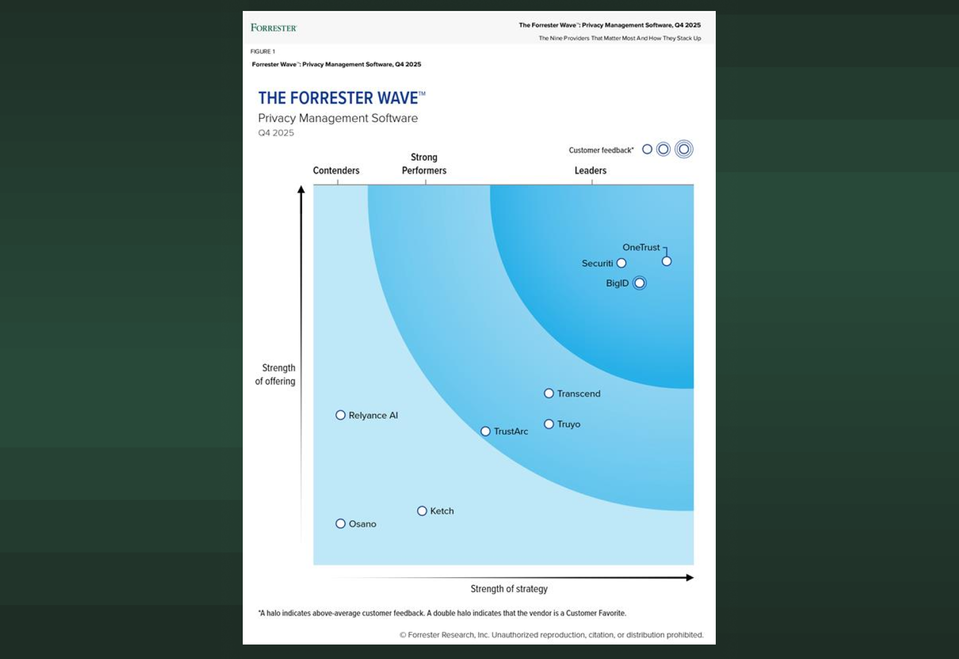 The Forrester Wave for Privacy Management Software graphic
